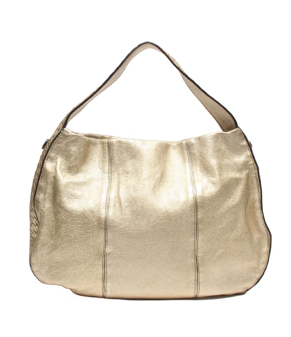 BOTTEGA VENETA 2way ワンショルダーバッグ 肩掛け 斜め掛け ゴールドサイド イントレチャート レディース ボッテガ・ヴェネタ