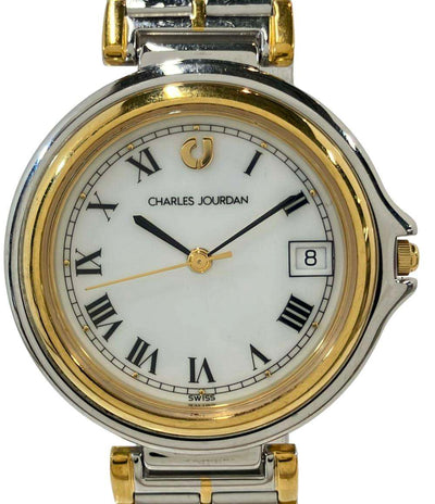 シャルル・ジョルダン 腕時計 クオーツ ホワイト レディース CHARLES JOURDAN