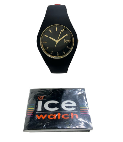 美品 ice watch 腕時計 クオーツ ブラック ユニセックス アイスウォッチ