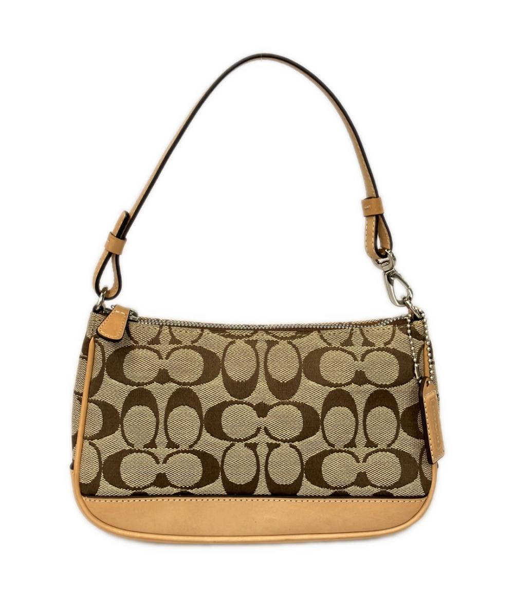 美品 COACH ハンドバッグ アクセサリーポーチ シグネチャー 6094 レディース コーチ