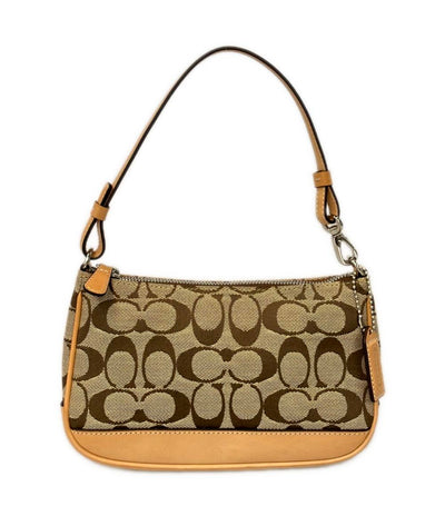 美品 COACH ハンドバッグ アクセサリーポーチ シグネチャー 6094 レディース コーチ