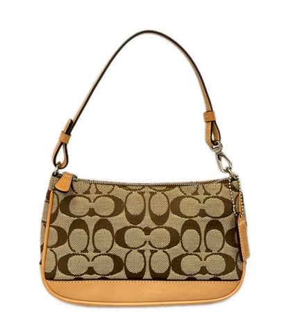 美品 COACH ハンドバッグ アクセサリーポーチ シグネチャー 6094 レディース コーチ