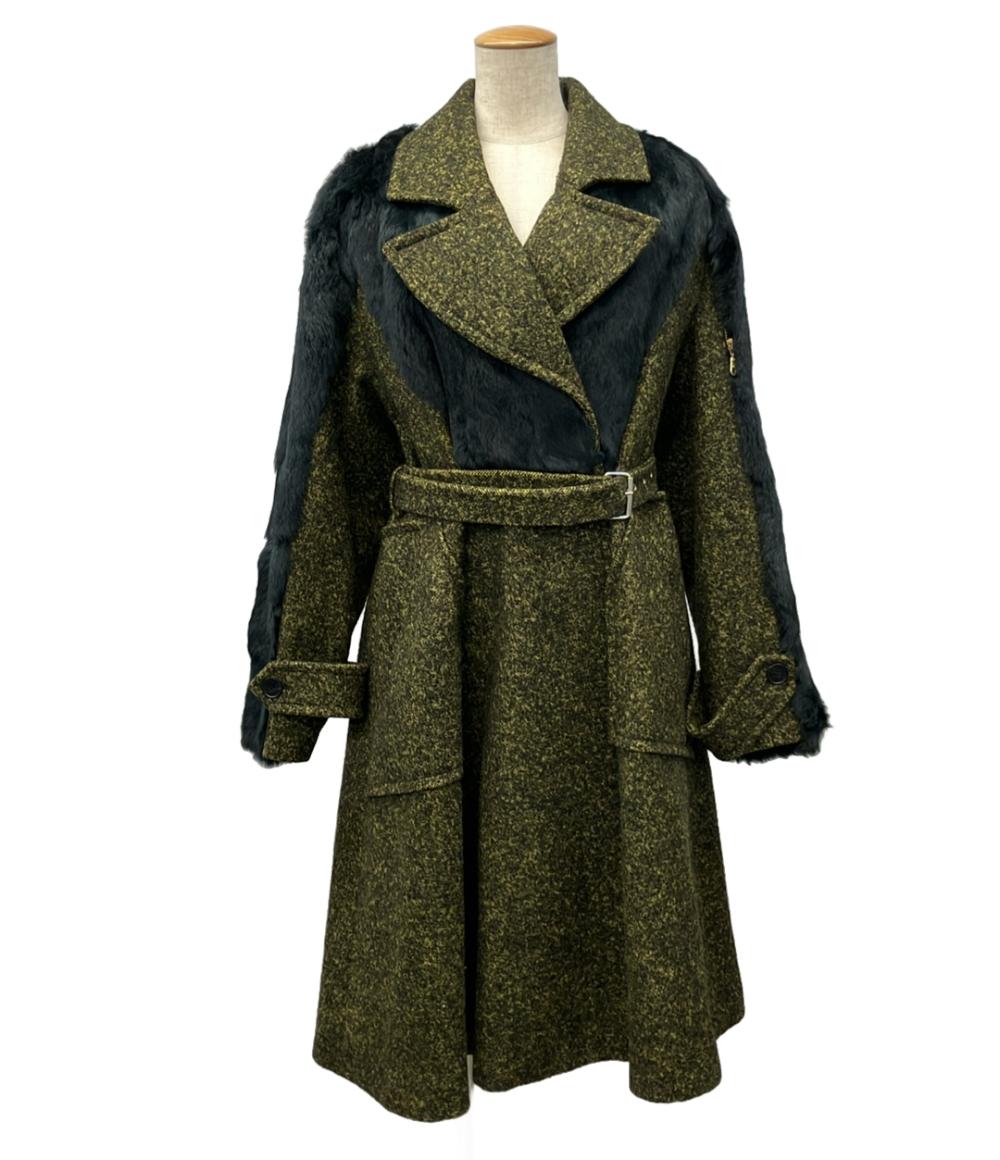 美品 ケンゾー ファー付コート ウサギ レディース SIZE 34 (M) KENZO