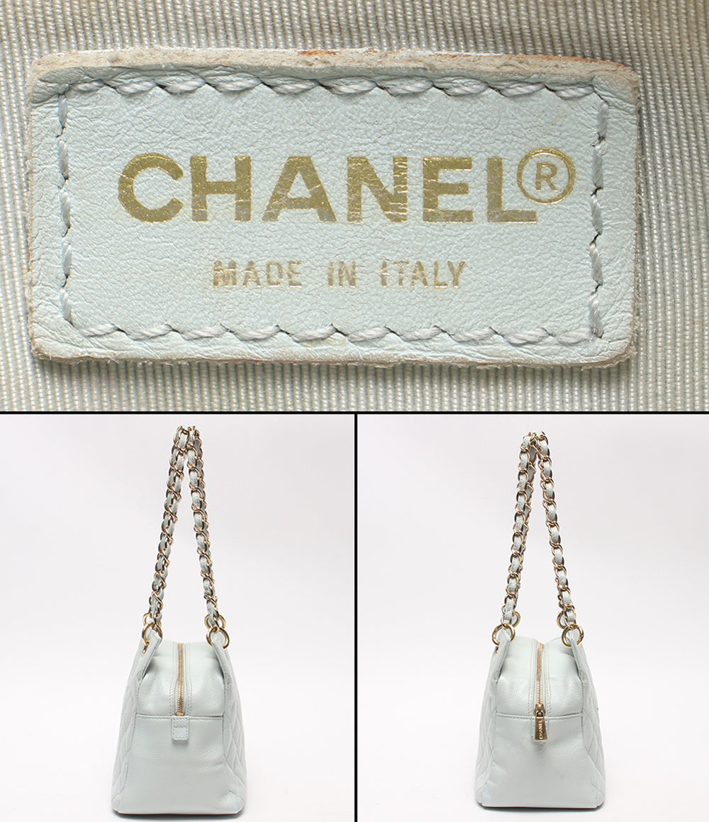 CHANEL チェーントートバッグ ショルダーバッグ 肩掛け ゴールド金具 マトラッセ ココマーク 7番台 レディース シャネル