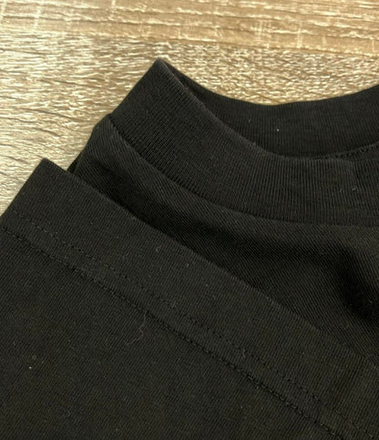 MONCLER 半袖Tシャツ カットソー 胸ロゴ ブラック H20928C00010 レディース SIZE L モンクレール