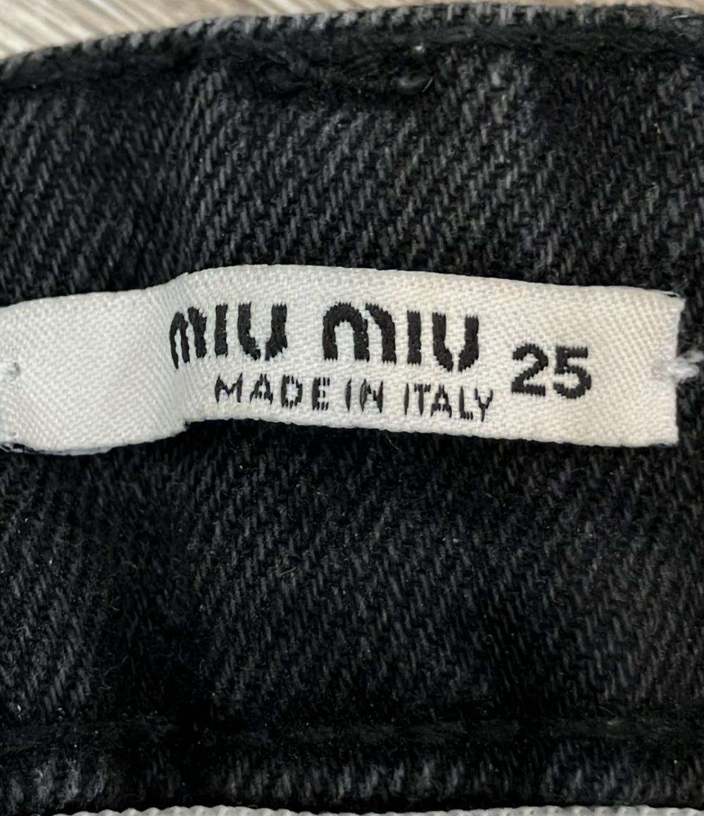 Miu Miu デニムパンツ ダメージ加工 GWP430 10KX レディース SIZE 25 (S) ミュウ ミュウ