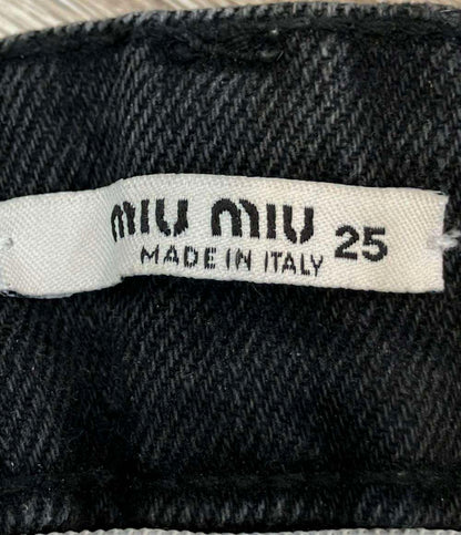 Miu Miu デニムパンツ ダメージ加工 GWP430 10KX レディース SIZE 25 (S) ミュウ ミュウ