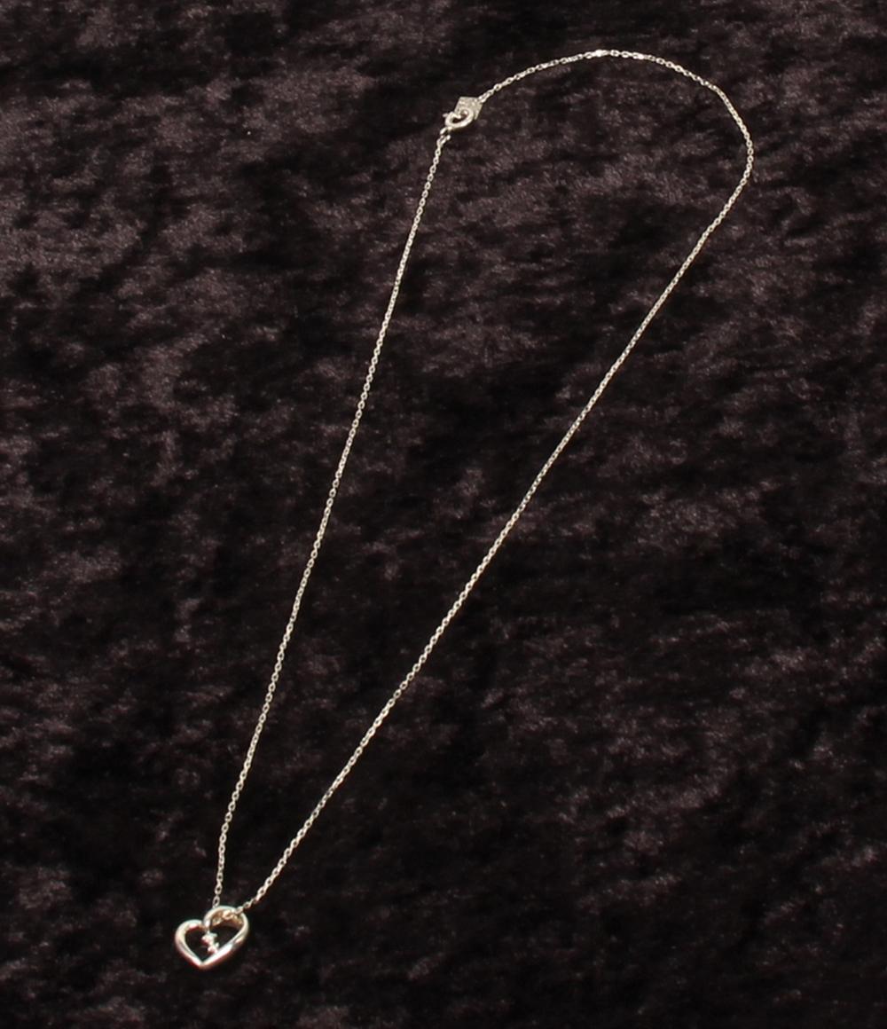 ザ・キッス ネックレス SV SV950 ダイヤ ハートモチーフ レディース THE KISS