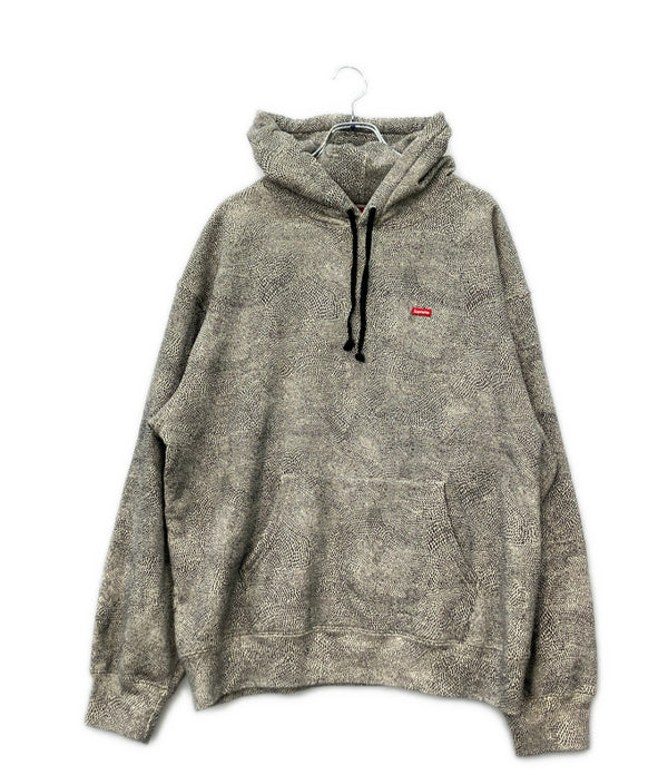 Supreme スモール ボックス フーデッド スウェットシャツ スネークスキン パーカー メンズ SIZE L シュプリーム