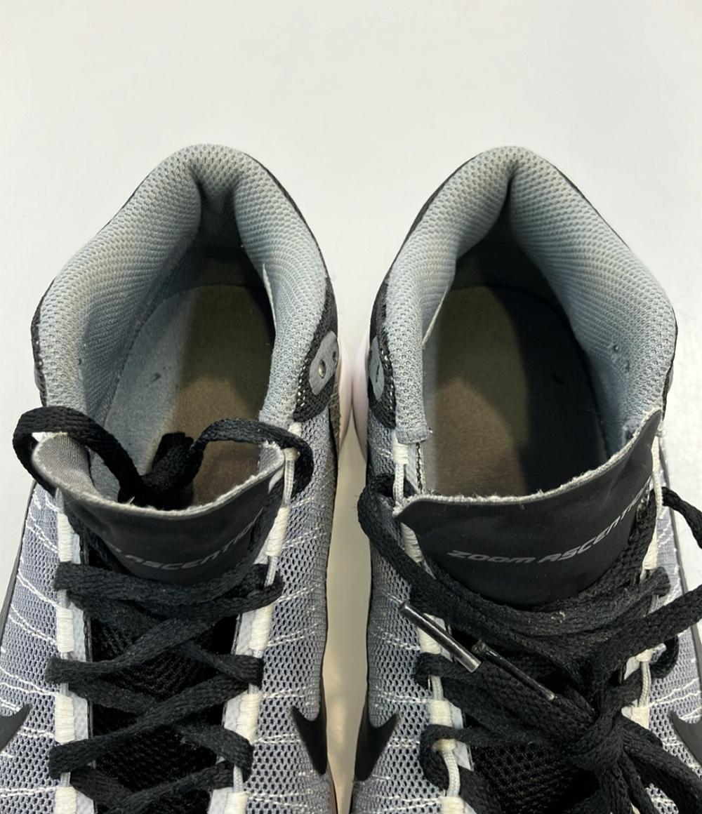 NIKE ミドルカットスニーカー バスケットボールシューズ ZOOM ASCENTION GS 834319-002 キッズ SIZE 24.0 (M) ナイキ