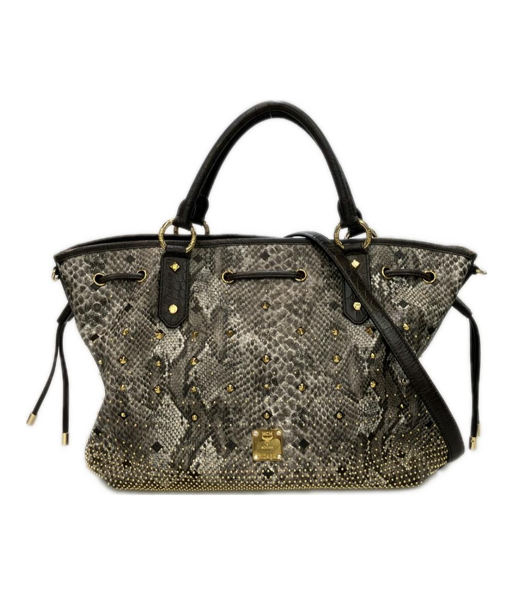 MCM 2WAY ハンドバッグ トートバッグ ショルダーバッグ 斜め掛け レディース エムシーエム