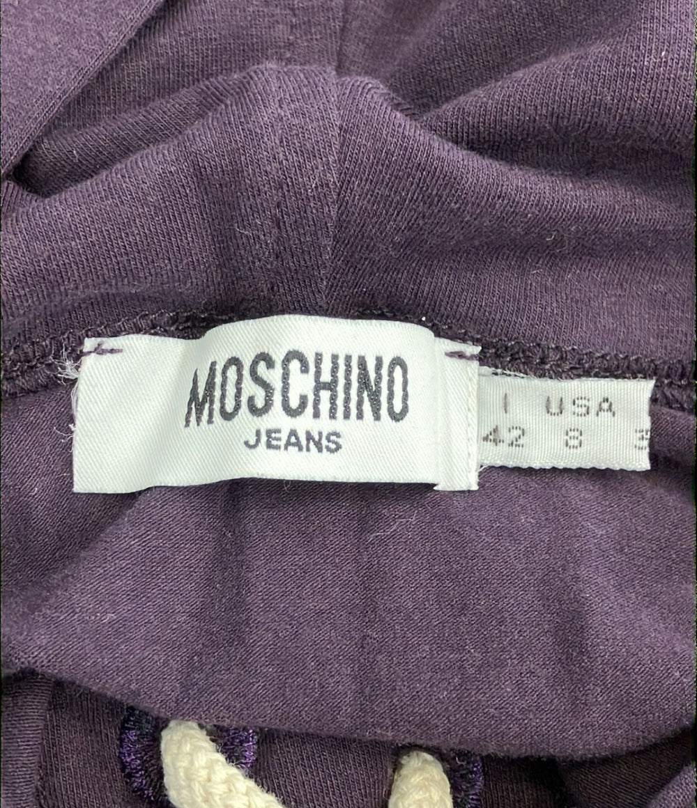 美品 モスキーノジーンズ 半袖プルオーバーパーカー レディース SIZE 42 (M) MOSCHINO JEANS