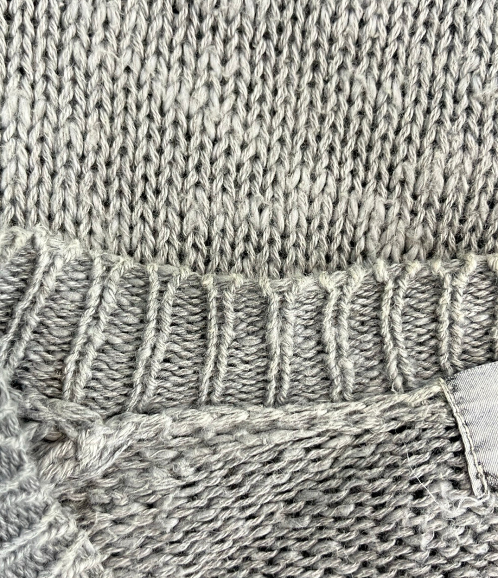 Yohji Yamamoto POUR HOMME 長袖 リネン混 オーバーサイズ マオカラーカーディガン メンズ SIZE 3 ヨウジヤマモトプールオム