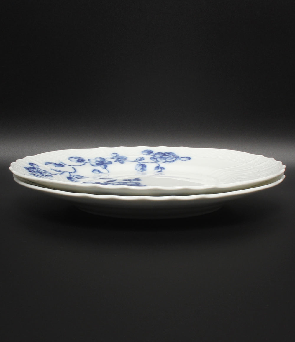 美品 Richard Ginori プレート 大皿 2点セット 27cm ローズブルー リチャードジノリ