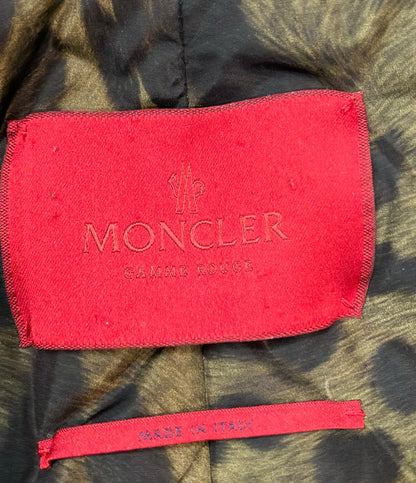 Moncler Gamme Rouge ダウンジャケット レオパード柄  フード付き ジップ ODILE レディース SIZE 0 (XS) モンクレールガムルージュ