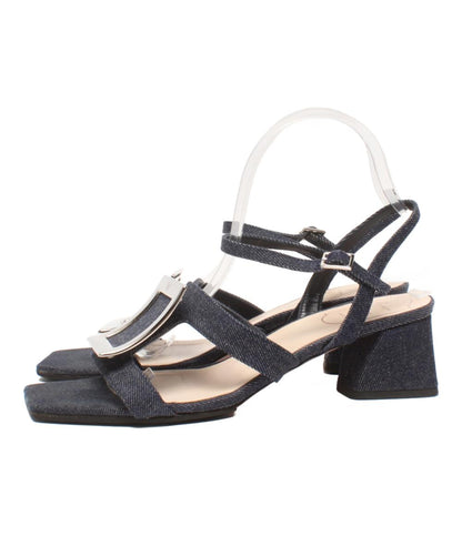 Roger Vivier ミュール チャンキーヒールサンダル デニム bikiviv sandals レディース SIZE 38 25.5(cm) ロジェヴィヴィエ