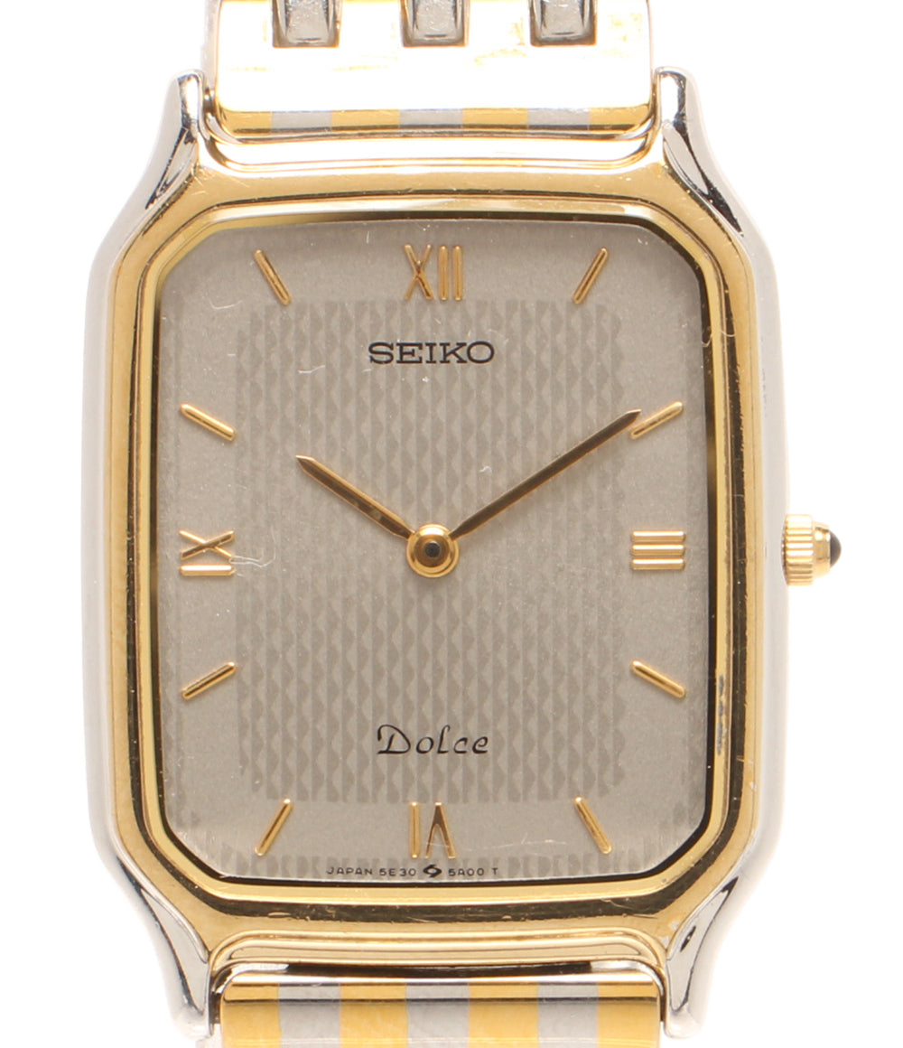 SEIKO 腕時計 ドルチェ クオーツ 5E30-5A00 メンズ セイコー