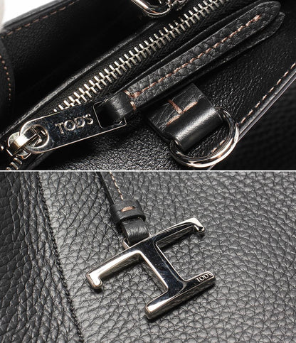 美品 トッズ 2wayショルダーバッグ ハンドバッグ 斜め掛け マイクロ Tタイムレス レディース TOD’S
