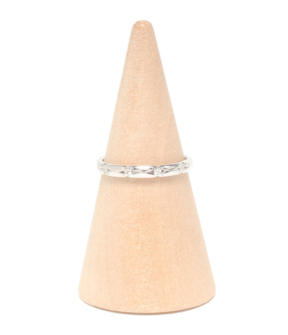 美品 STAR JEWELRY リング 指輪 K18 ダイヤ0.02ct レディース SIZE 7号 スタージュエリー
