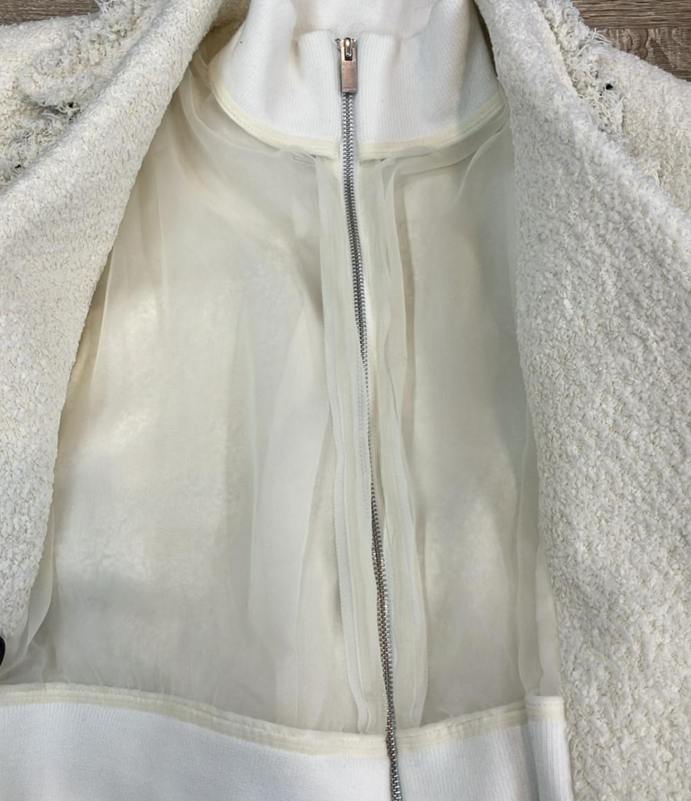 sacai 21ss ドッキングシャツジャケット Sacai ツイードジャケット ドッキング 23SS 23-06467 レディース SIZE
