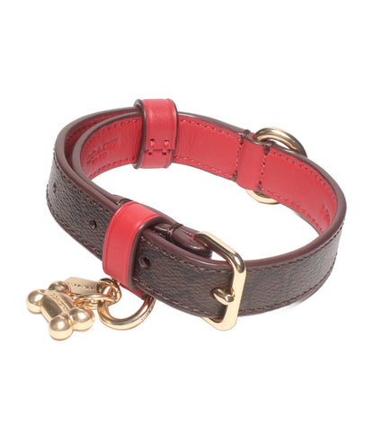 美品 COACH 小型犬首輪 シグネチャー CH144 E2392 コーチ