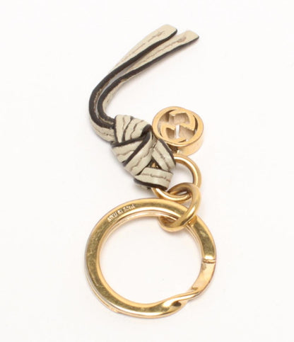 GUCCI チャーム キーリング レザー GG インターロッキング ユニセックス グッチ