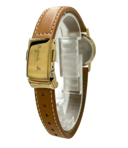 agnes b. 腕時計 ソーラー ホワイト V117-0AT0 レディース アニエスベー