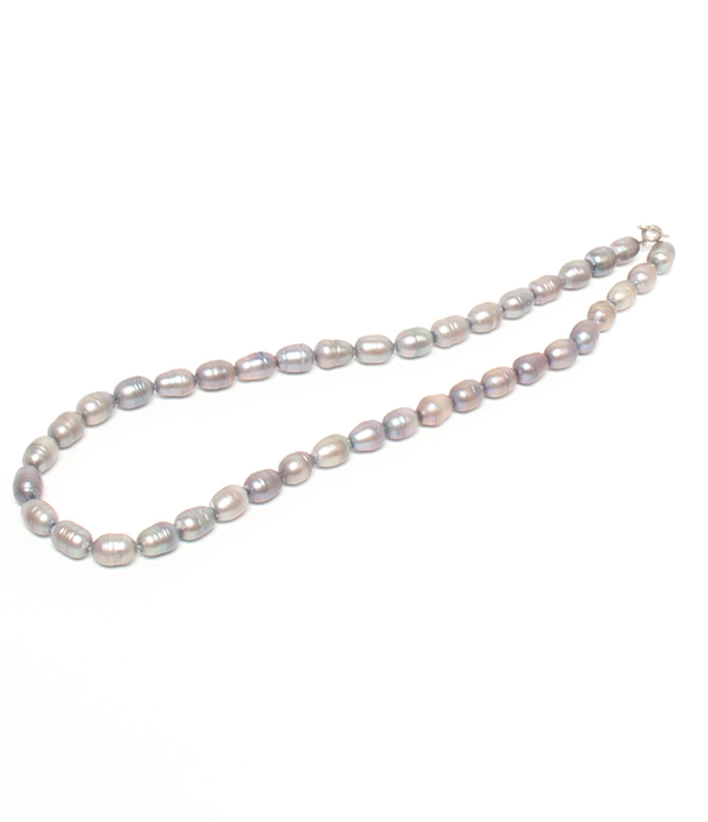 ネックレス SV925 セミバロックパール 約7x10mm レディース