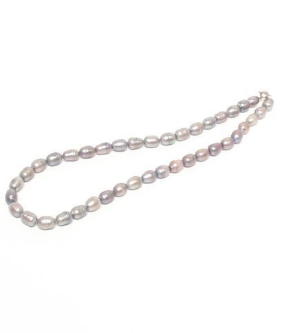 ネックレス SV925 セミバロックパール 約7x10mm レディース