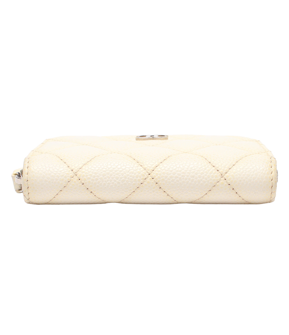 CHANEL コインケース カードケース シルバー金具 キャビアスキン マトラッセ 30番台 レディース シャネル