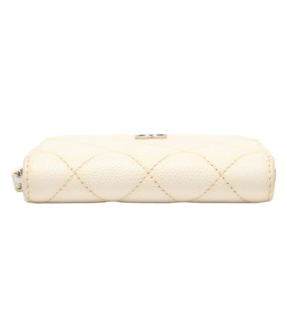 CHANEL コインケース カードケース シルバー金具 キャビアスキン マトラッセ 30番台 レディース シャネル