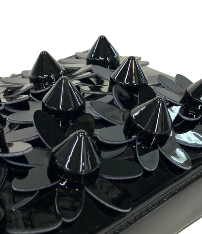 美品 Christian Louboutin チェーンショルダーバッグ  肩掛け フラワーモチーフ レディース クリスチャンルブタン