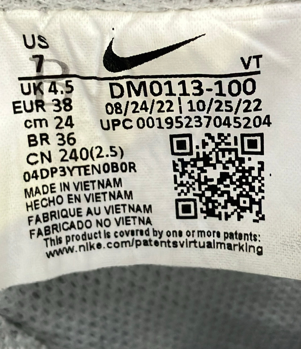 NIKE ローカット厚底スニーカー コート ビジョン アルタ DM0113-100 レディース SIZE 24.0 ナイキ
