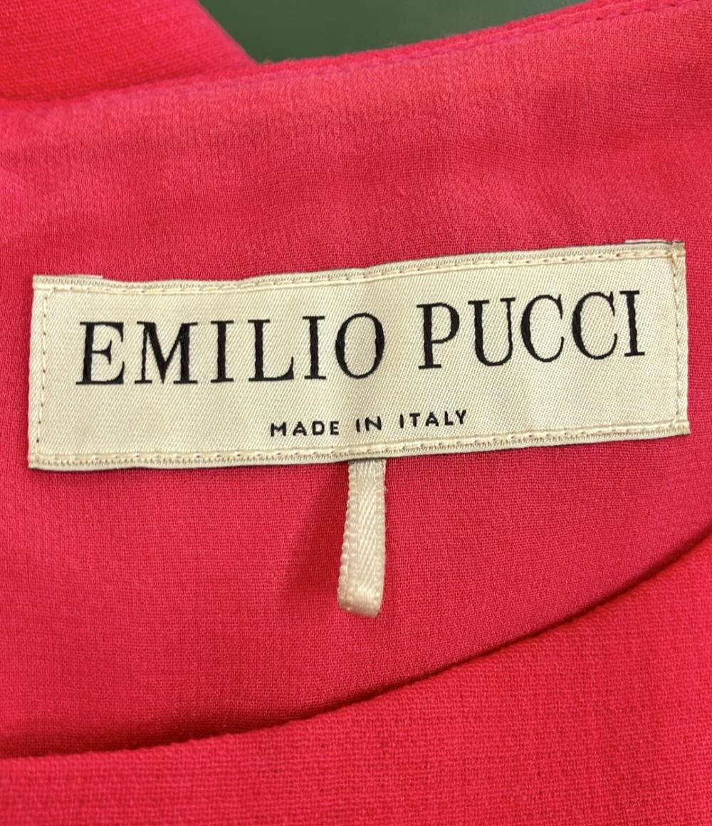 エミリオ・プッチ ウールシルク混ノースリーブミディアムワンピース レディース SIZE 36 (XS) Emilio Pucci