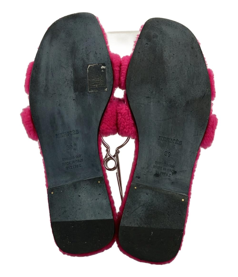 エルメス フラットサンダル Hロゴ レディース SIZE 39 (XL) HERMES