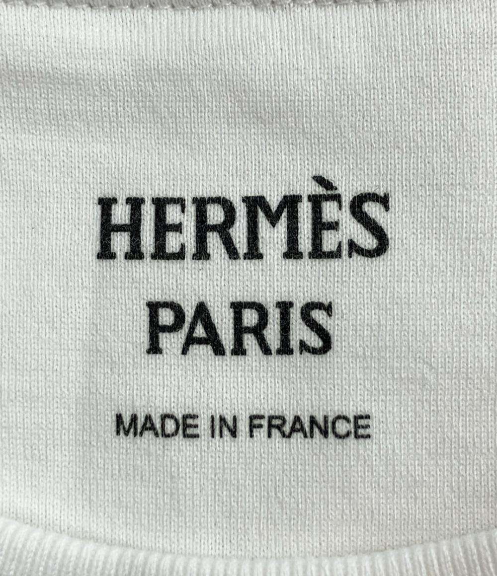 美品 エルメス 半袖 刺繍入りポケットTシャツ レディース SIZE 34 (S) HERMES