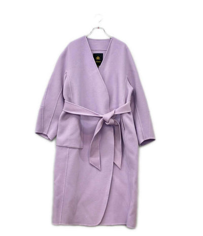 Drawer ロングコート ベルト付き 6525-299-0834 レディース SIZE 36 ドゥロワー