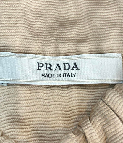 PRADA ジャケット センターリボン 布製タイ  タンカラー  2009年春夏 P6477  XJ9 レディース SIZE 36 (XS) プラダ