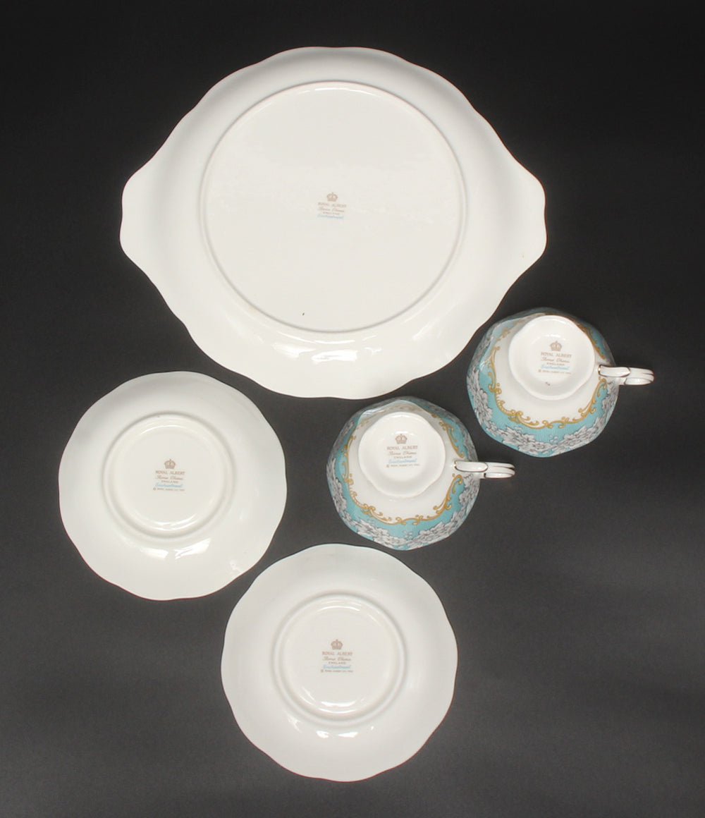 ROYAL ALBERT B&Bプレート 皿 27cm カップ＆ソーサー2客 3点セット エンチャントメント ロイヤルアルバート
