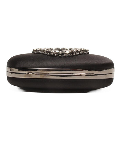 MANOLO BLAHNIK 2way クラッチバッグ チェーンショルダーバッグ 斜め掛け ビジュー ビスコース がま口 レディース マノロブラニク