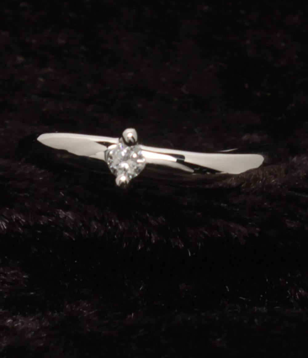 美品 リング 指輪 Pt900 ダイヤ 0.06ct レディース SIZE 12号