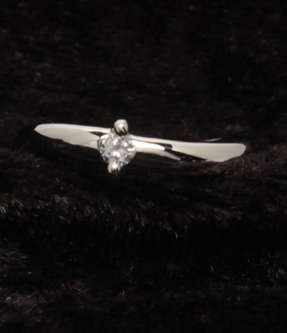 美品 リング 指輪 Pt900 ダイヤ 0.06ct レディース SIZE 12号