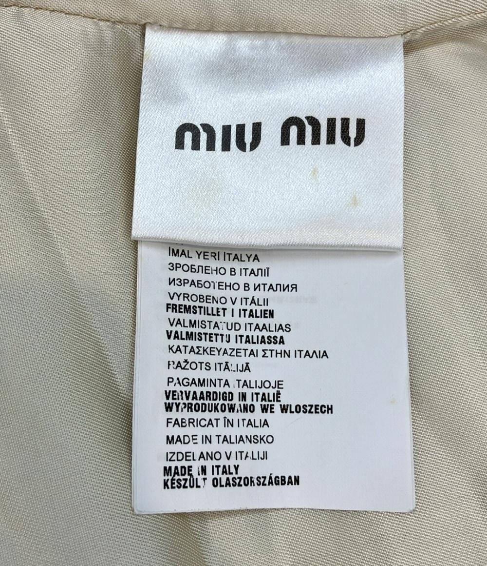 訳あり ミュウ ミュウ フェイクファーコート レディース SIZE 36 (XS) Miu Miu