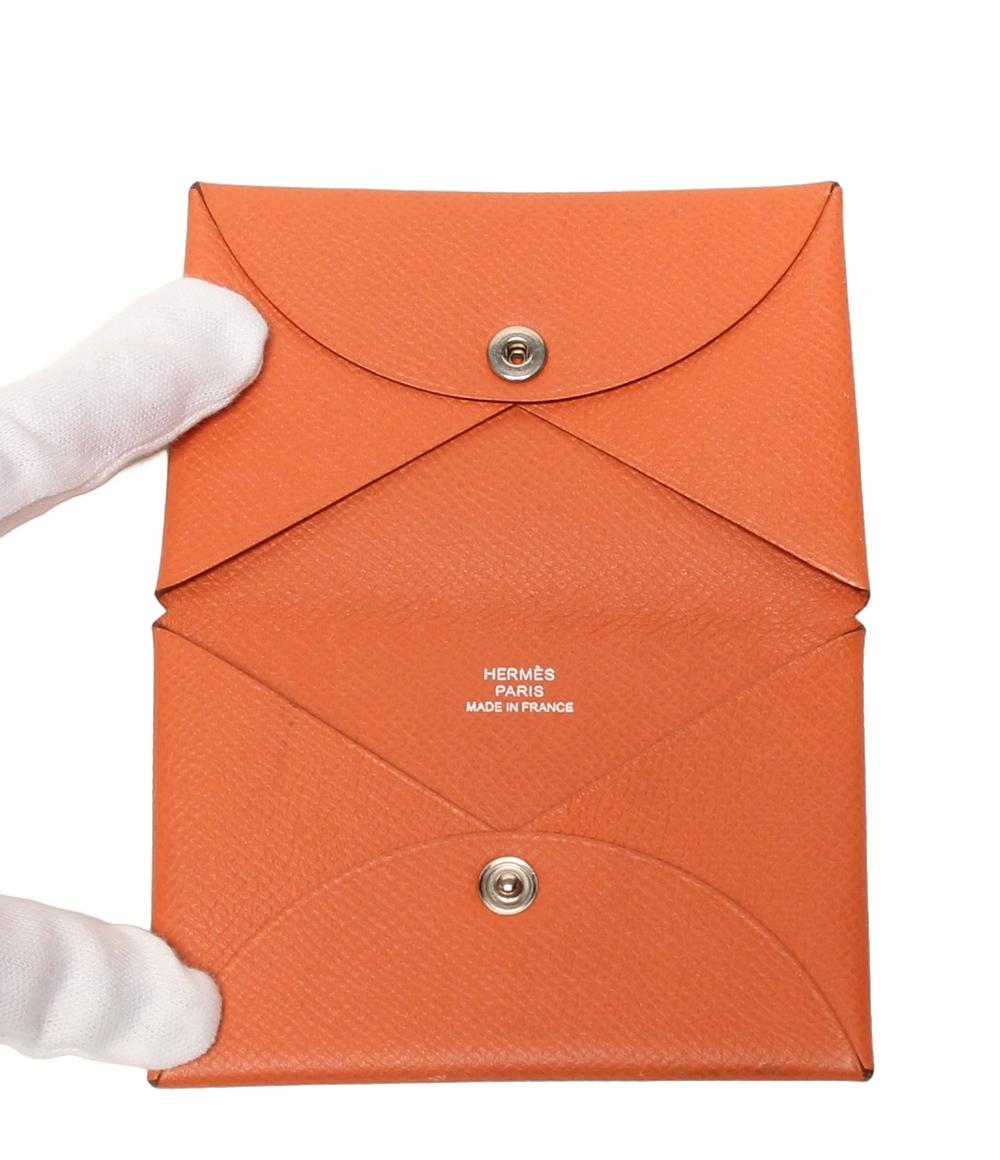 エルメス カードケース □O刻印 シルバー金具 カルヴィ ユニセックス HERMES