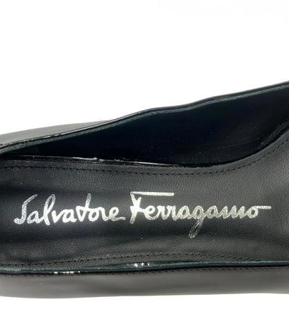Salvatore Ferragamo ラウンドトゥエナメルパンプス レディース SIZE 5 22.5 サルヴァトーレフェラガモ