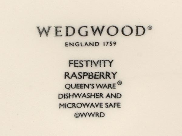 美品 WEDGWOOD プレート 皿 2点セット 20cm フェスティビティ ラズベリー ウエッジウッド