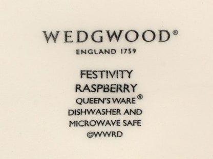 美品 WEDGWOOD プレート 皿 2点セット 20cm フェスティビティ ラズベリー ウエッジウッド
