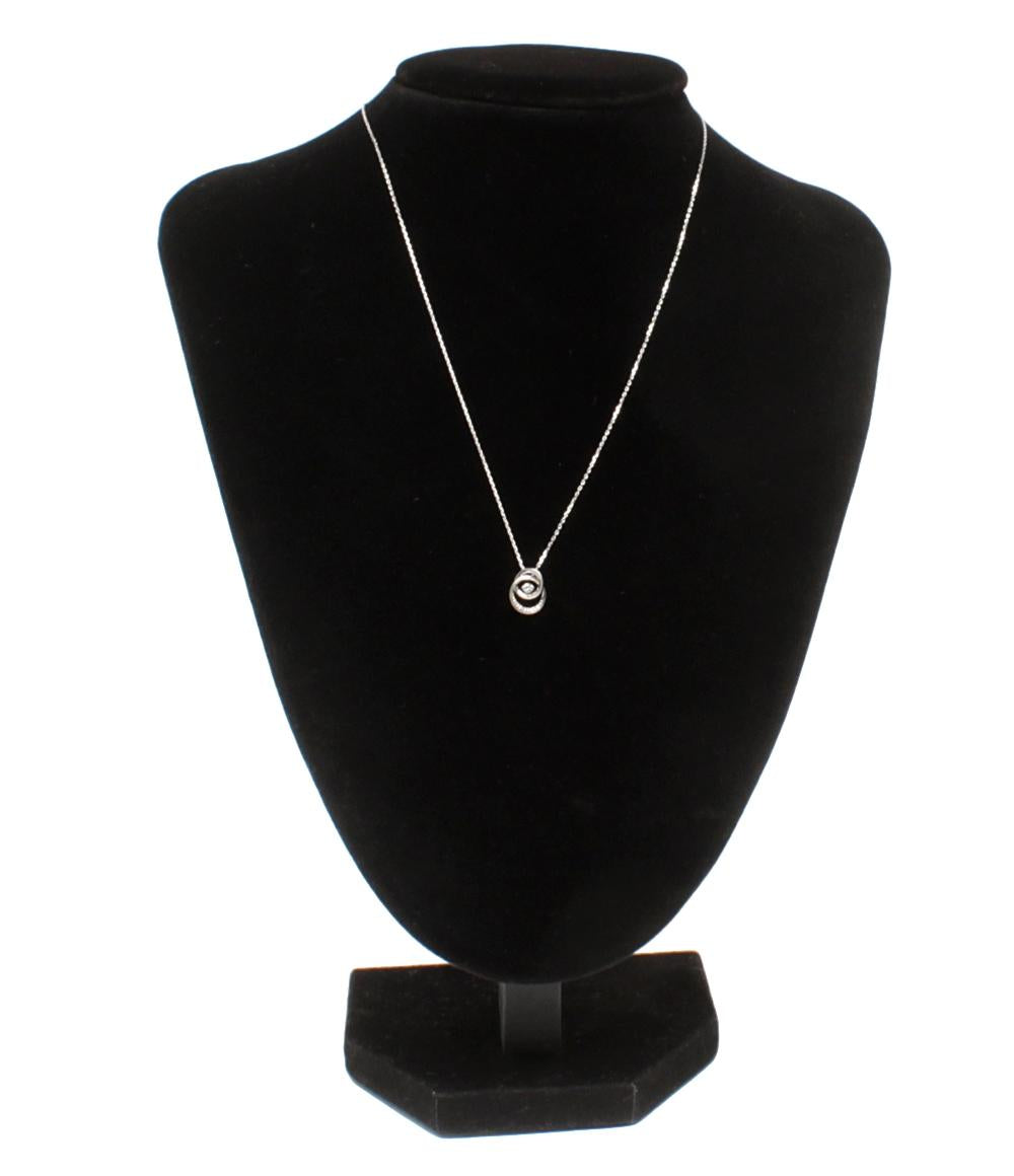 美品 スタージュエリー ネックレス Pt950 ダイヤ 0.04ct レディース STAR JEWELRY