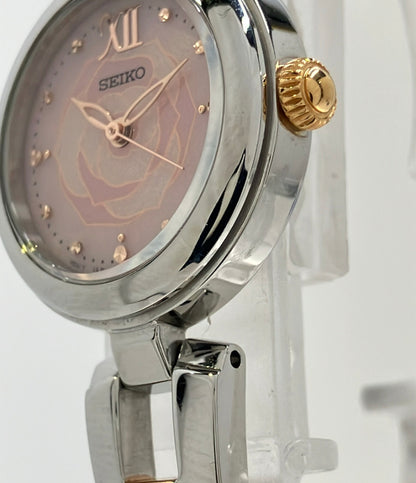 SEIKO 腕時計 ソーラー ピンク V117-0CT0 レディース セイコー
