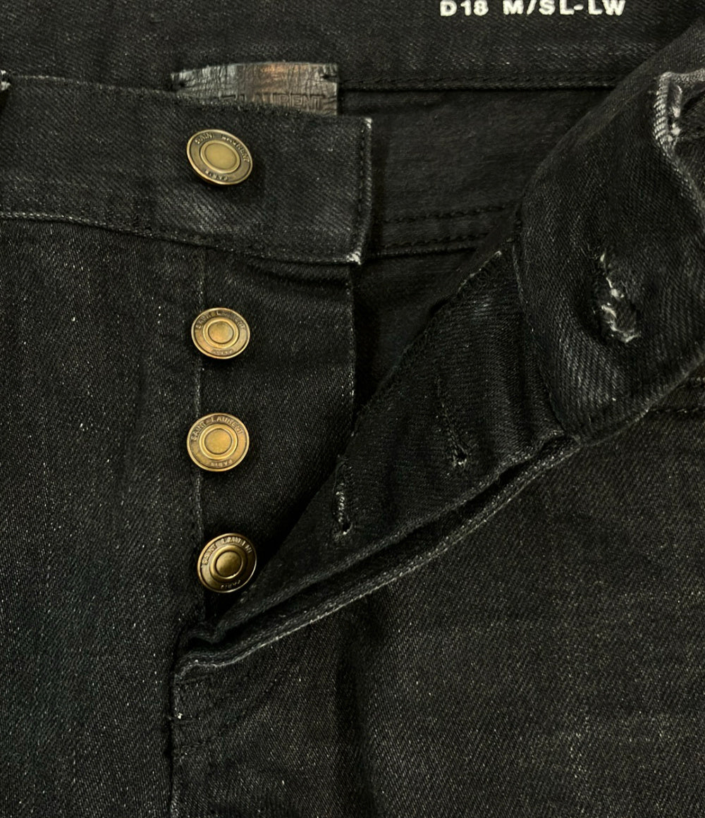 訳あり SAINT LAURENT スキニーデニムパンツ19AW D18 M SL-LW メンズ SIZE 28 (S) サンローラン